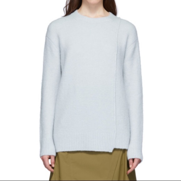 Acne Studios Sweaters - Acne Studios Alpaca Wool Blend Asymmetric Sweater